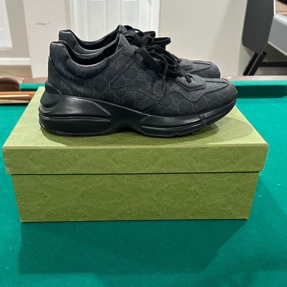 Gucci Men's Black Trainers US 10 - Picture 1 of 4